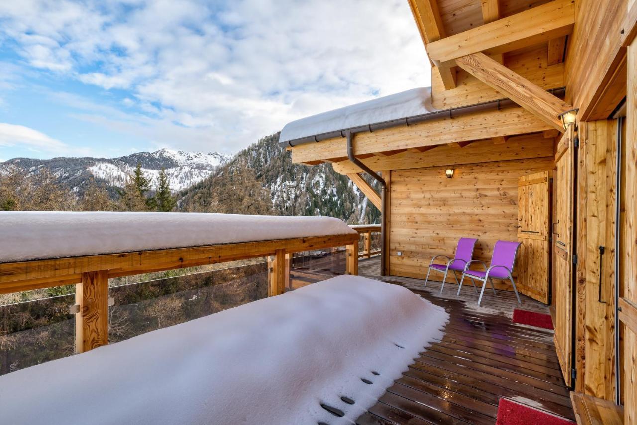 Chalet Flocon De Neige - Jacuzzi - Sauna Ла-Тзума Экстерьер фото