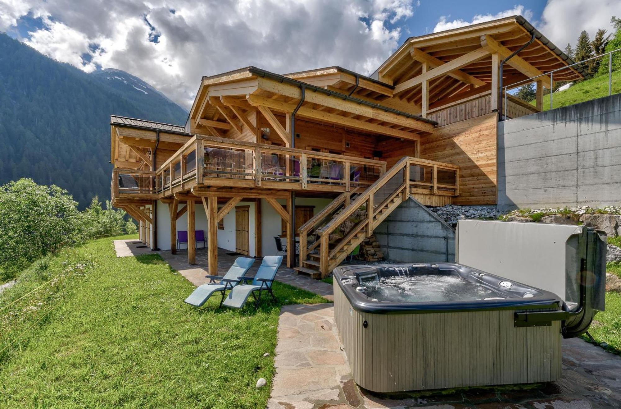 Chalet Flocon De Neige - Jacuzzi - Sauna Ла-Тзума Экстерьер фото
